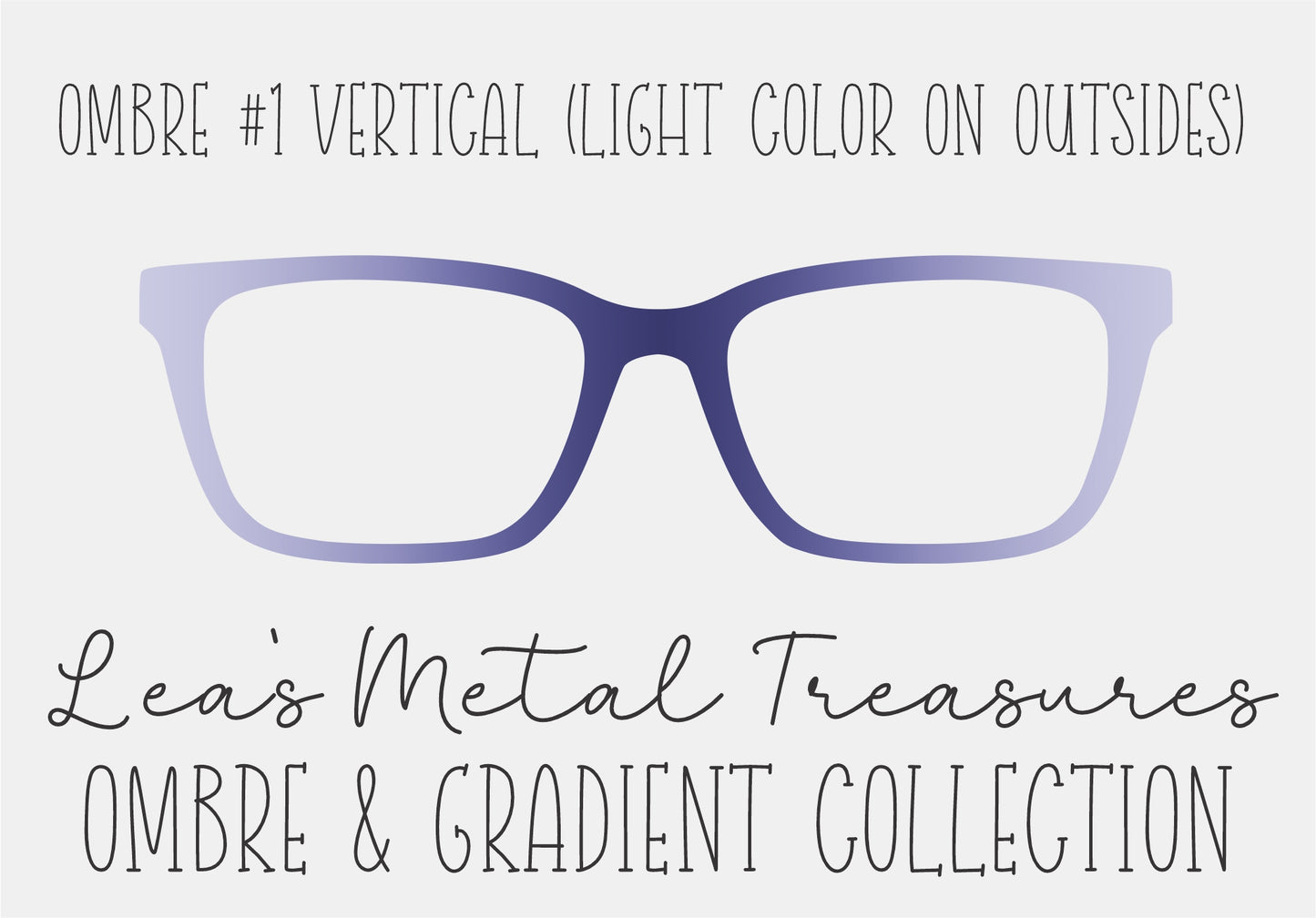 OMBRE 1 VERTICAL LIGHT COLOR ON OUTSIDES Eyewear Toppers COMES WITH MAGNETS