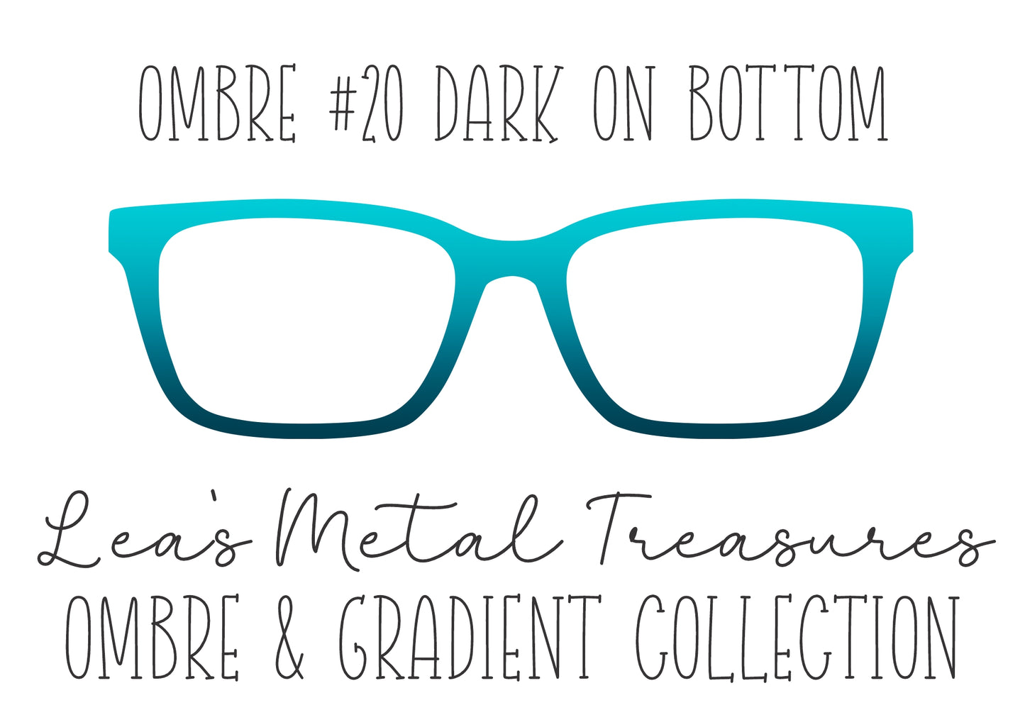 OMBRE 20 DARK ON BOTTOM Eyewear Toppers COMES WITH MAGNETS