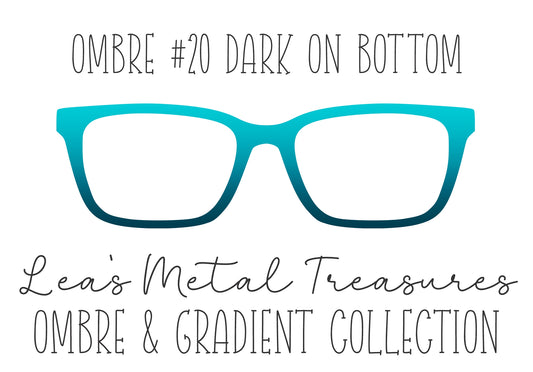 OMBRE 20 DARK ON BOTTOM Eyewear Toppers COMES WITH MAGNETS