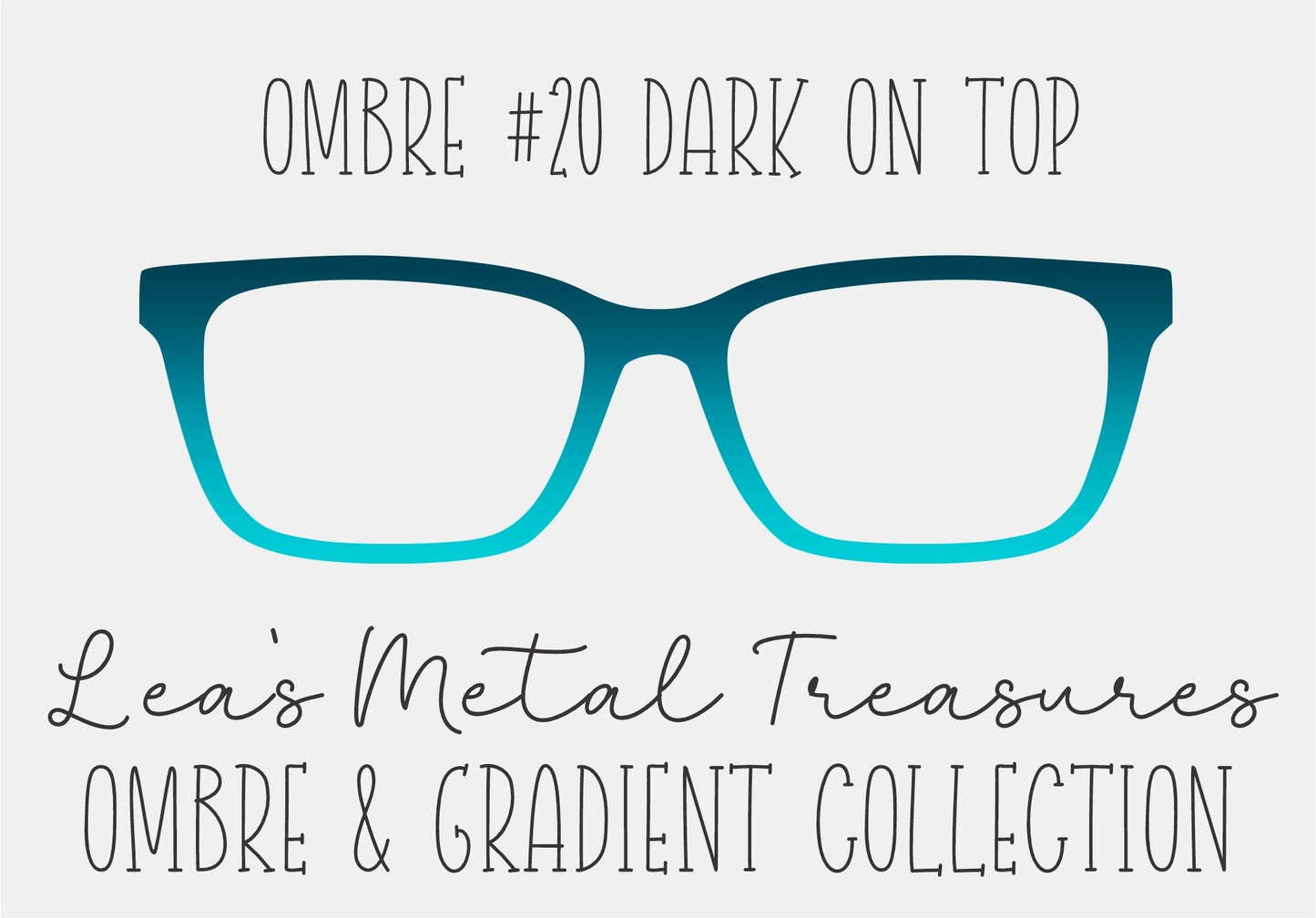 OMBRE 20 DARK ON TOP Eyewear Toppers COMES WITH MAGNETS