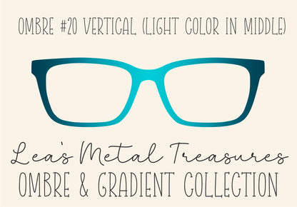 Ombre 20 Vertical (Light color in the middle) TOPPER COMES WITH MAGNETS
