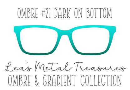 OMBRE 21 DARK ON BOTTOM Eyewear Toppers COMES WITH MAGNETS