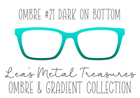 OMBRE 21 DARK ON BOTTOM Eyewear Toppers COMES WITH MAGNETS