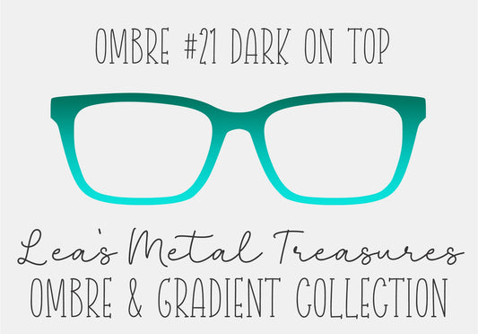 OMBRE 21 DARK ON TOP Eyewear Toppers COMES WITH MAGNETS