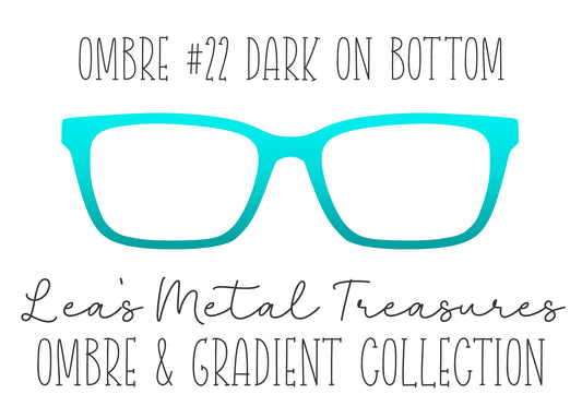 OMBRE 22 DARK ON BOTTOM Eyewear Toppers COMES WITH MAGNETS