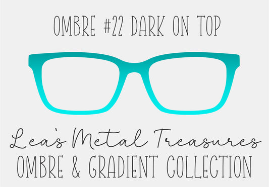 OMBRE 22 DARK ON TOP Eyewear Toppers COMES WITH MAGNETS