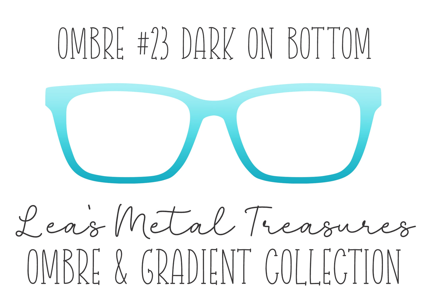 OMBRE 23 DARK ON BOTTOM Eyewear Toppers COMES WITH MAGNETS