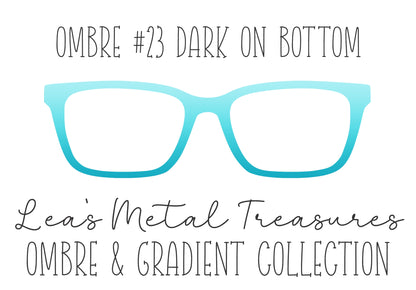 OMBRE 23 DARK ON BOTTOM Eyewear Toppers COMES WITH MAGNETS