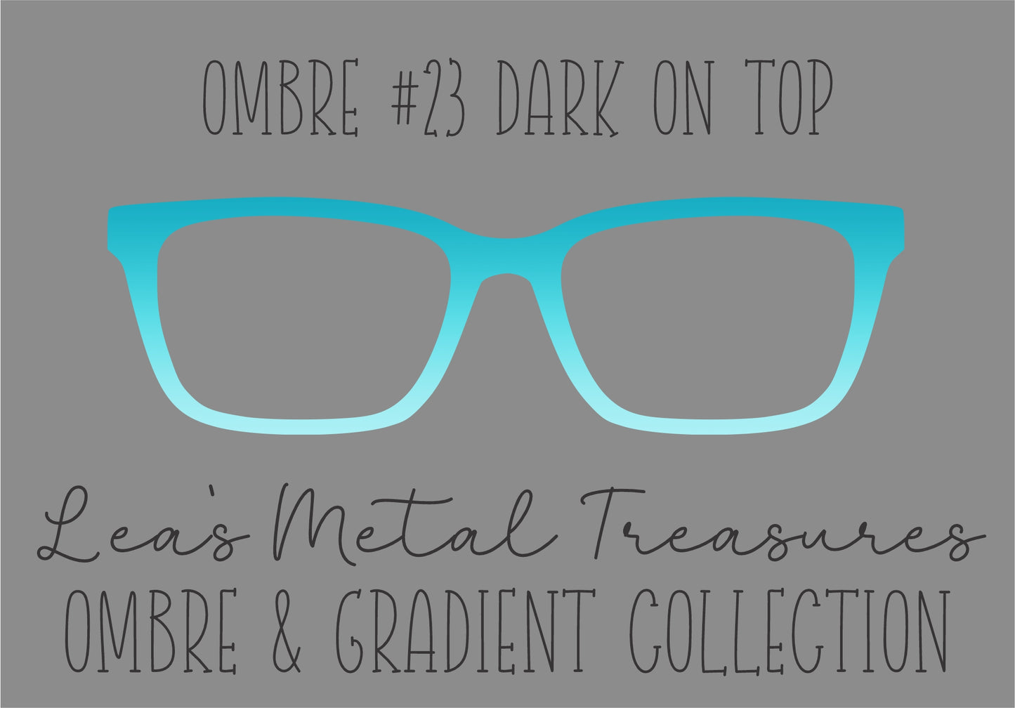 OMBRE 23 DARK ON TOP Eyewear Toppers COMES WITH MAGNETS