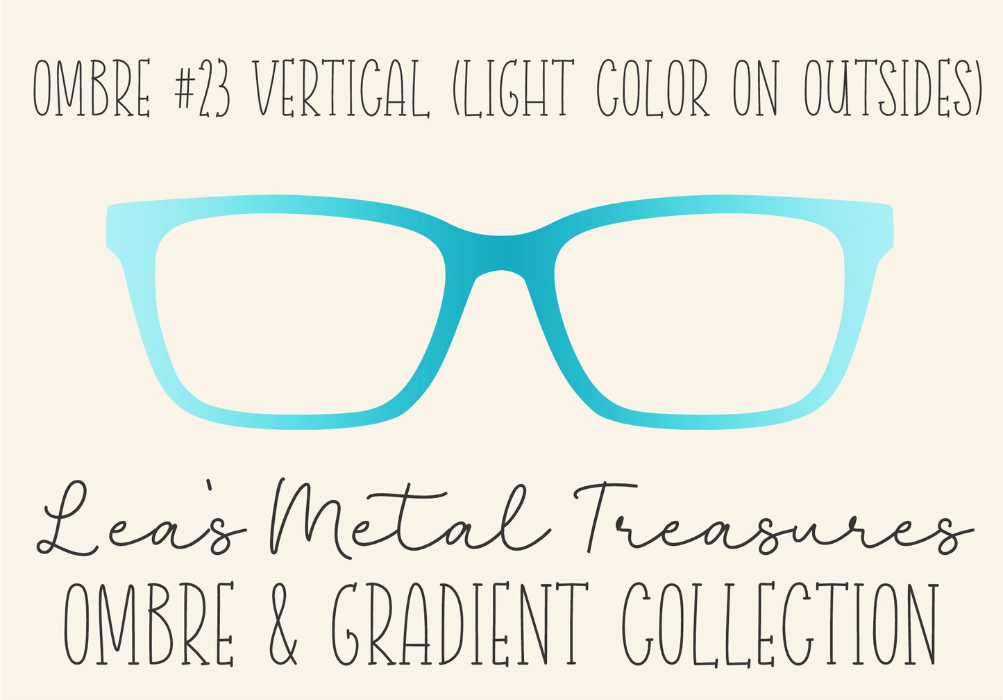 OMBRE 23 VERTICAL LIGHT COLOR ON OUTSIDES Eyewear Toppers COMES WITH MAGNETS