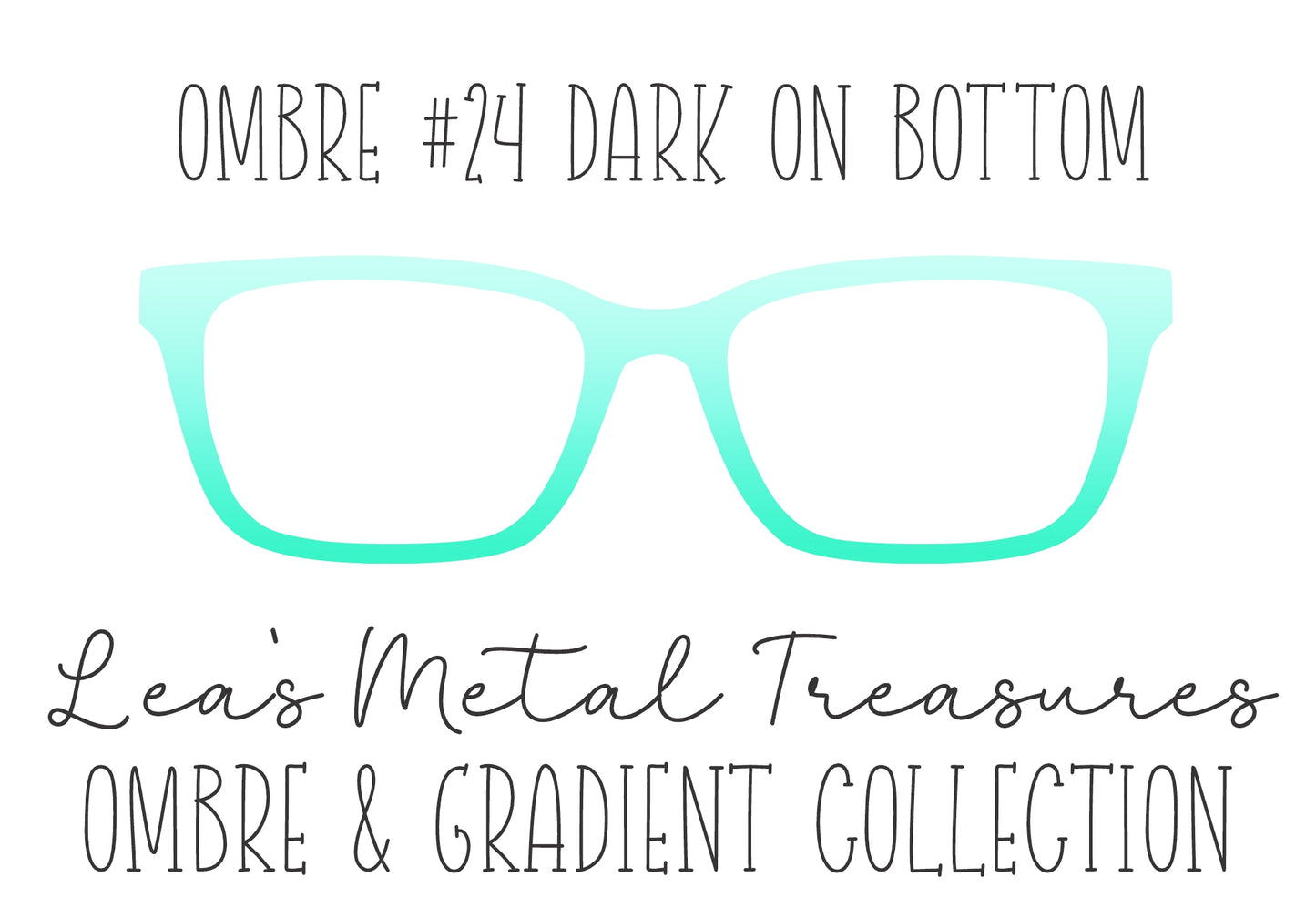 OMBRE 24 DARK ON BOTTOM Eyewear Toppers COMES WITH MAGNETS