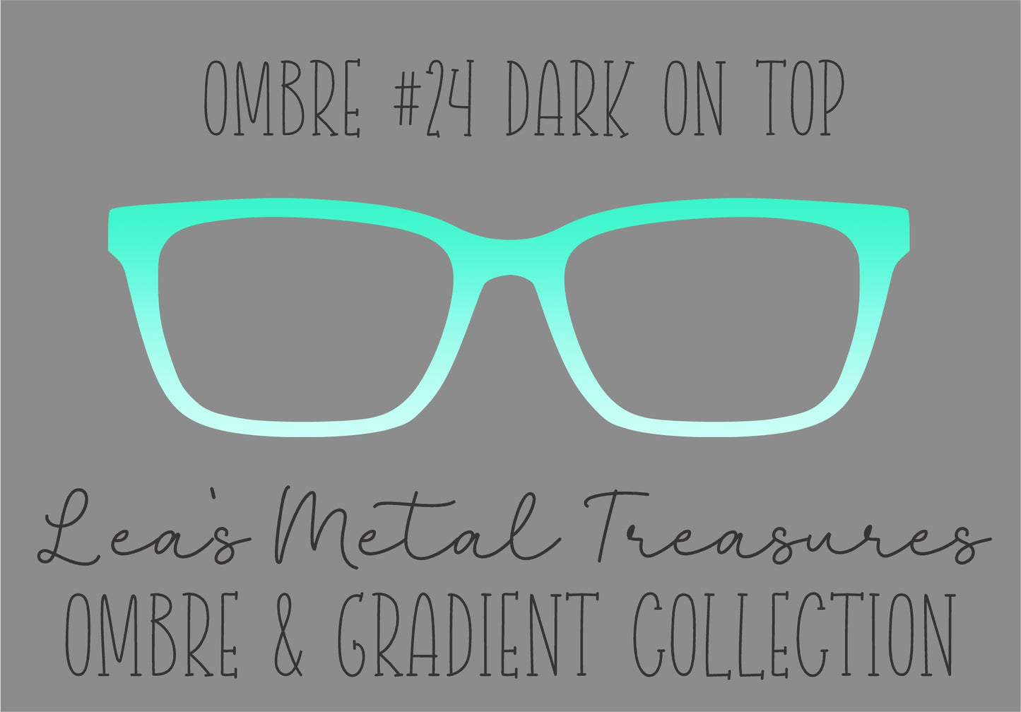 OMBRE 24 DARK ON TOP Eyewear Toppers COMES WITH MAGNETS