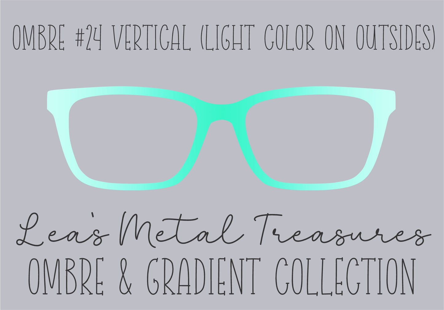 OMBRE 24 VERTICAL LIGHT COLOR ON OUTSIDES Eyewear Toppers COMES WITH MAGNETS