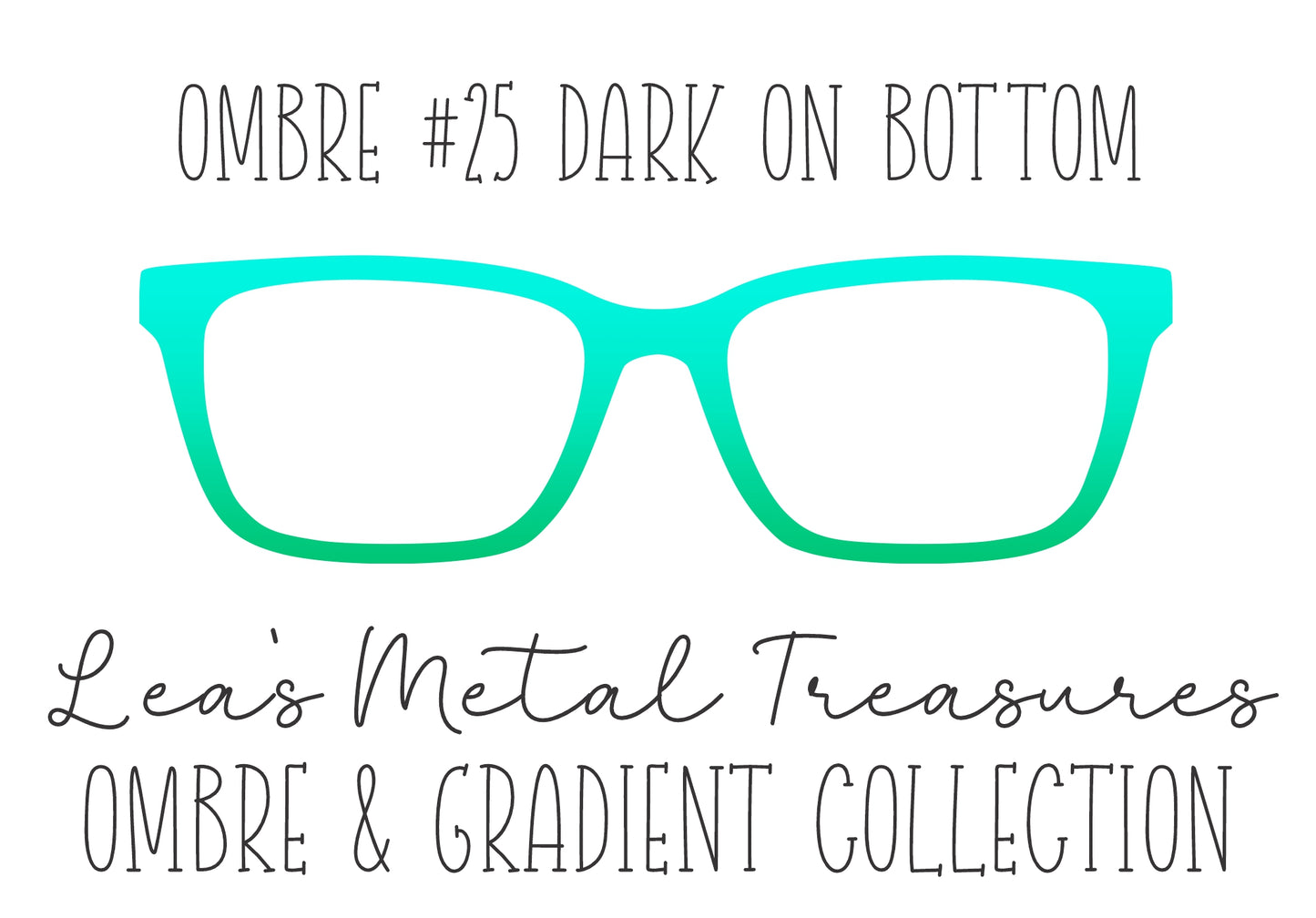 OMBRE 25 DARK ON BOTTOM Eyewear Toppers COMES WITH MAGNETS