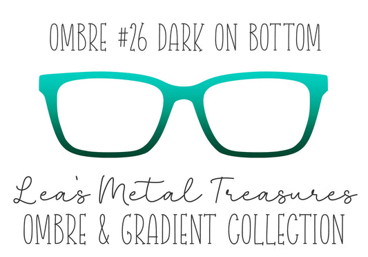 OMBRE 26 DARK ON BOTTOM Eyewear Toppers COMES WITH MAGNETS