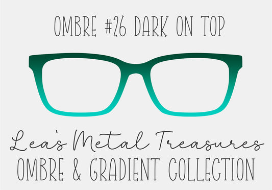 OMBRE 26 DARK ON TOP Eyewear Toppers COMES WITH MAGNETS