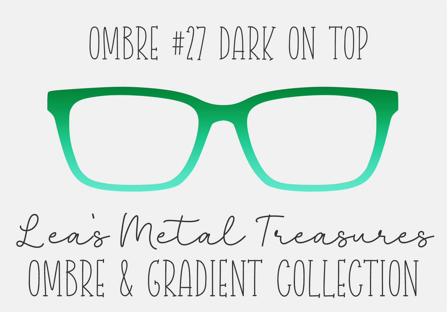 OMBRE 27 DARK ON TOP Eyewear Toppers COMES WITH MAGNETS