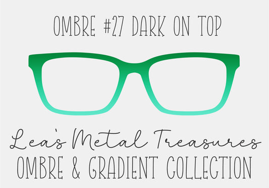 OMBRE 27 DARK ON TOP Eyewear Toppers COMES WITH MAGNETS