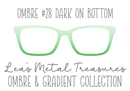 OMBRE 28 DARK ON BOTTOM Eyewear Toppers COMES WITH MAGNETS