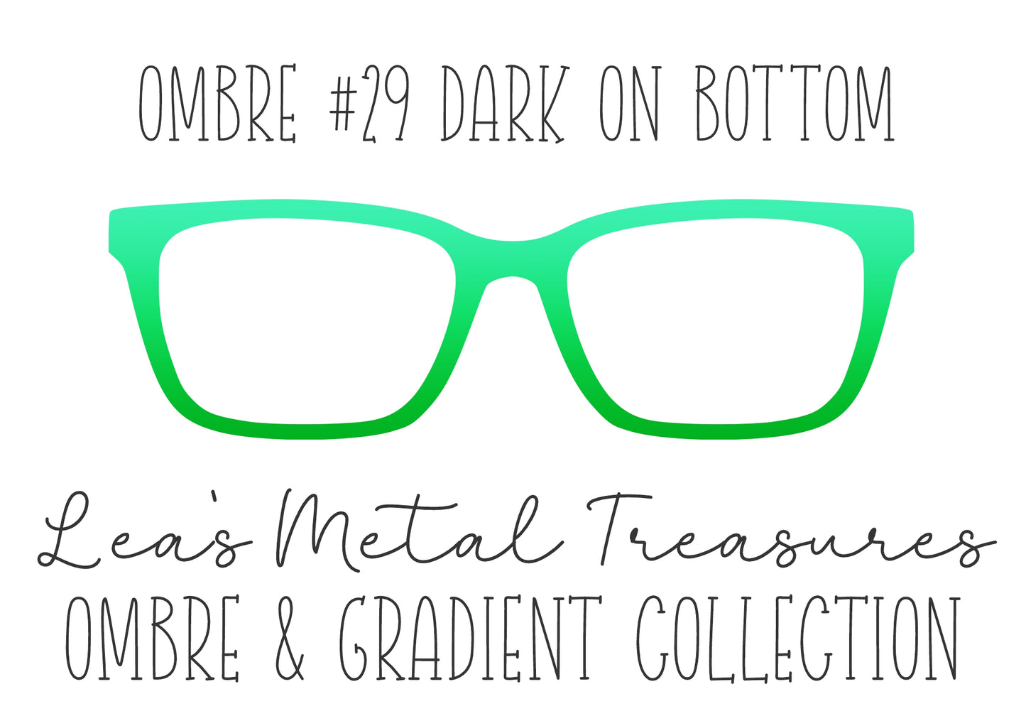 OMBRE 29 DARK ON BOTTOM Eyewear Toppers COMES WITH MAGNETS