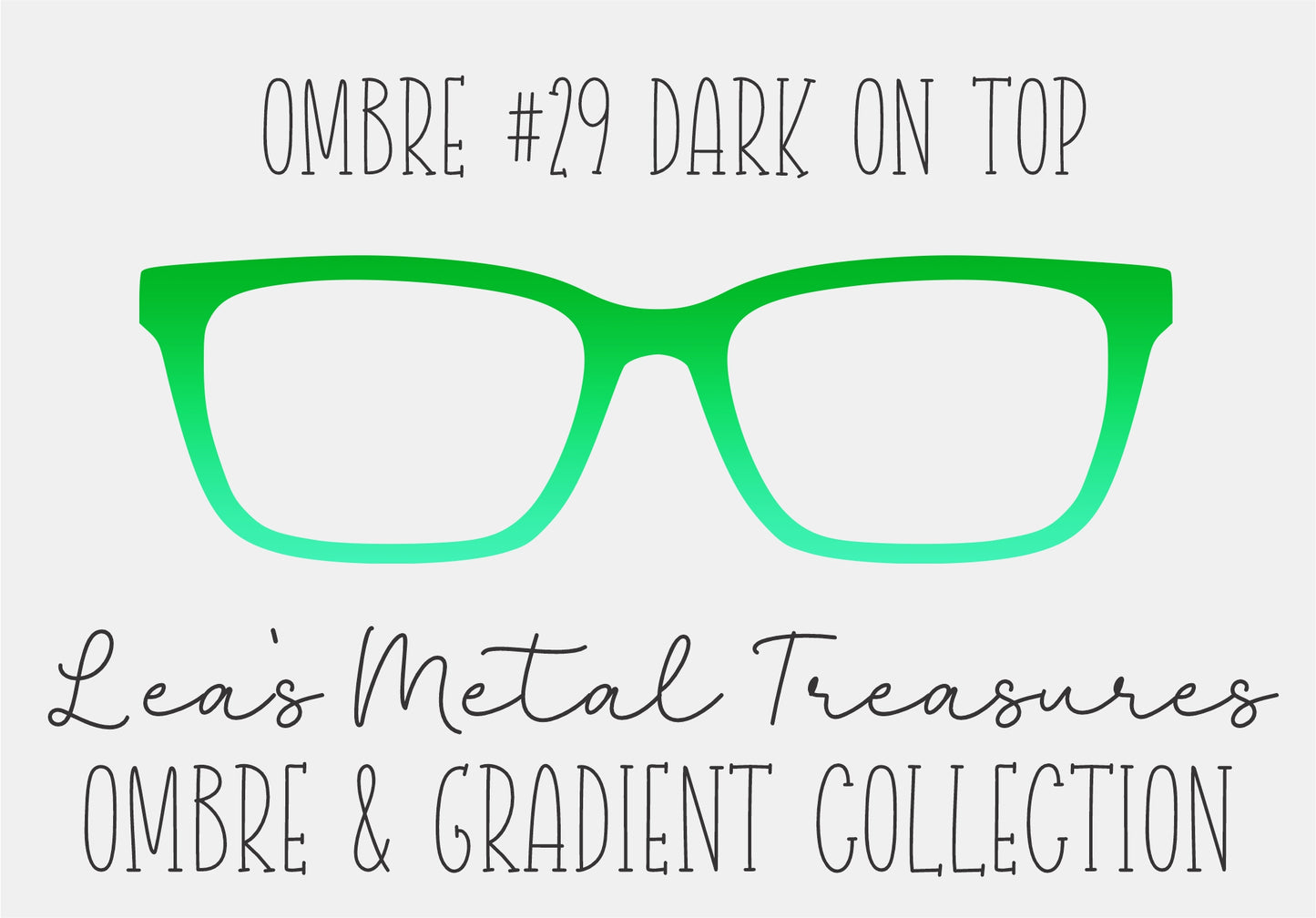 OMBRE 29 DARK ON TOP Eyewear Toppers COMES WITH MAGNETS