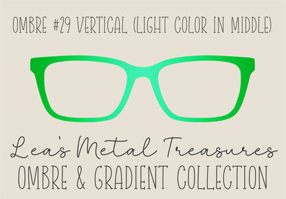 Ombre 29 Vertical (Light color in the middle) TOPPER COMES WITH MAGNETS