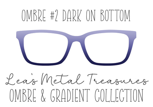 OMBRE 2 DARK ON BOTTOM Eyewear Toppers COMES WITH MAGNETS