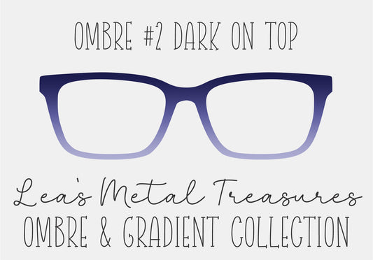 OMBRE 2 DARK ON TOP Eyewear Toppers COMES WITH MAGNETS