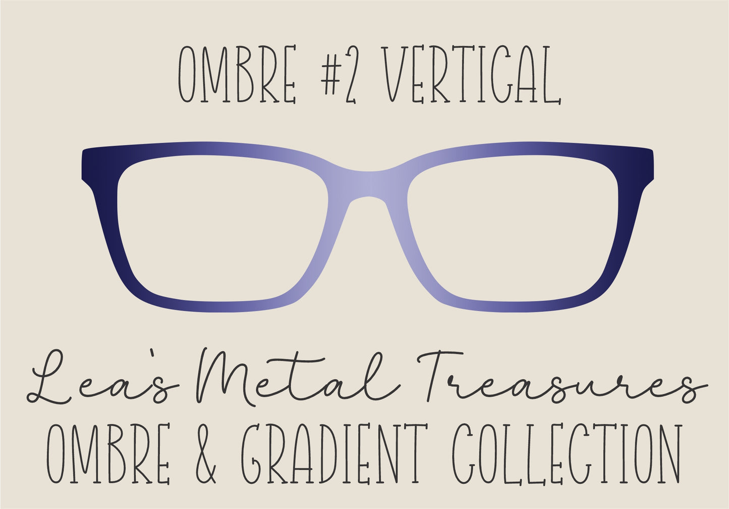 OMBRE 2 VERTICAL Eyewear Toppers COMES WITH MAGNETS