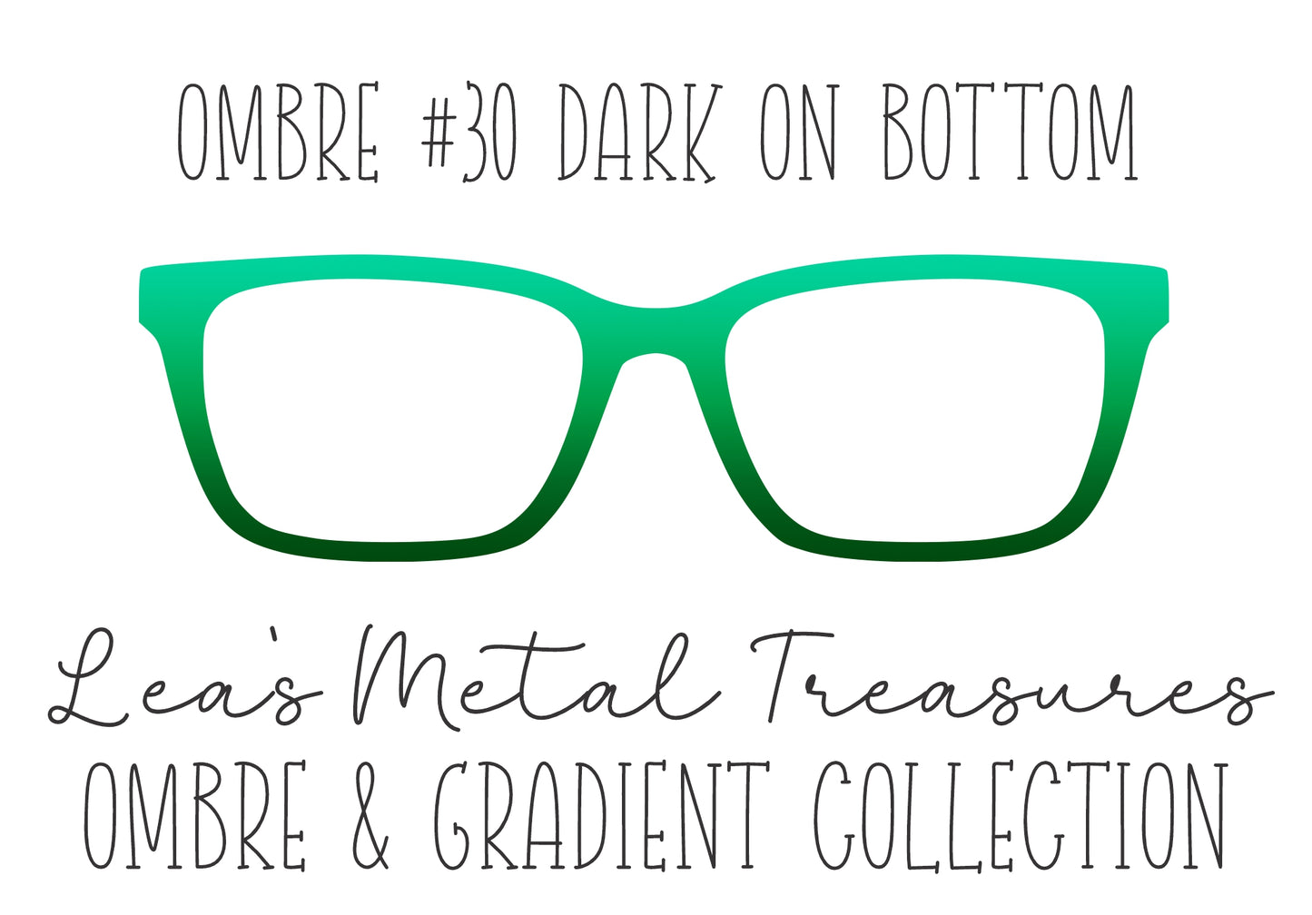 OMBRE 30 DARK ON BOTTOM Eyewear Toppers COMES WITH MAGNETS