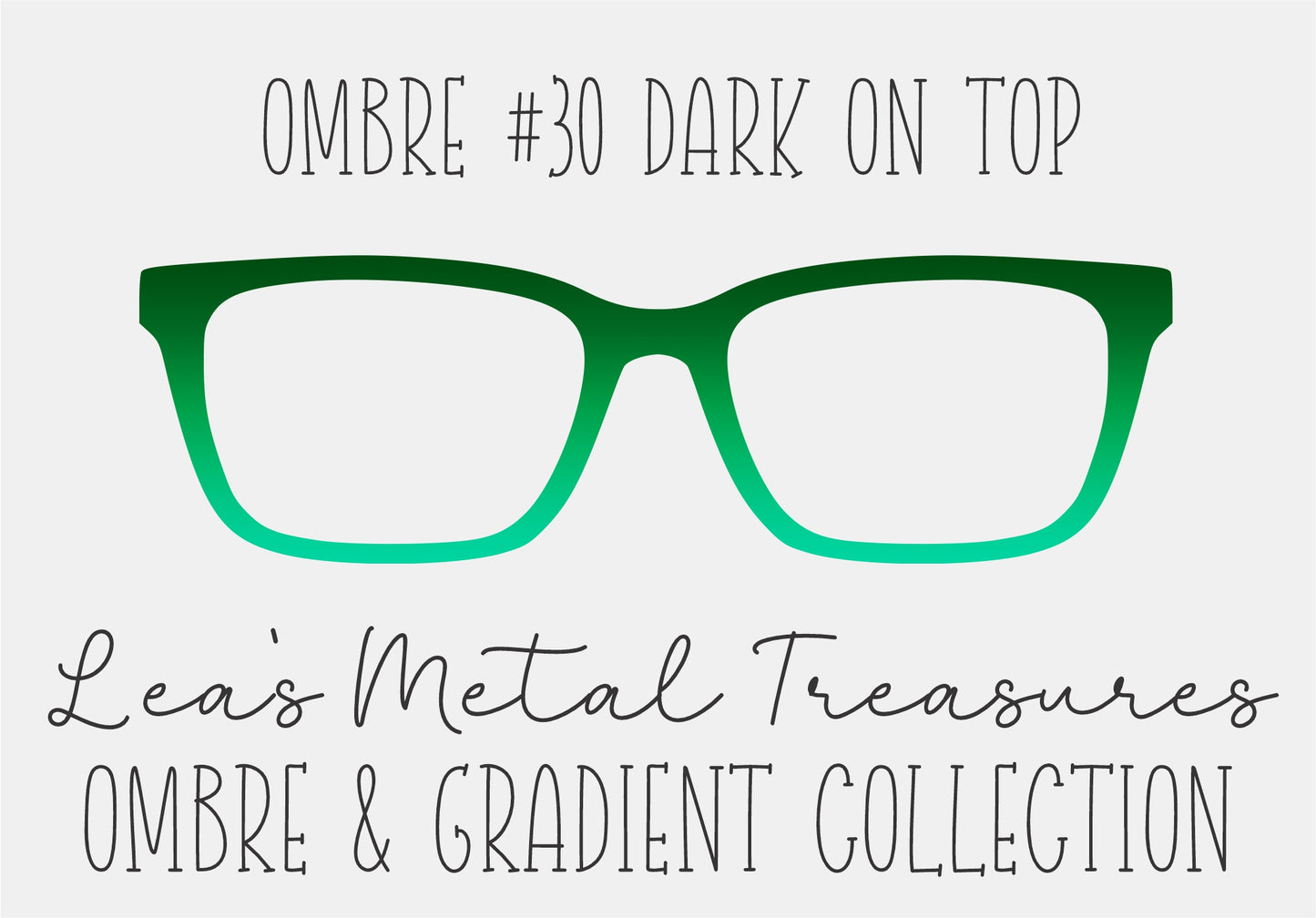 OMBRE 30 DARK ON TOP Eyewear Toppers COMES WITH MAGNETS