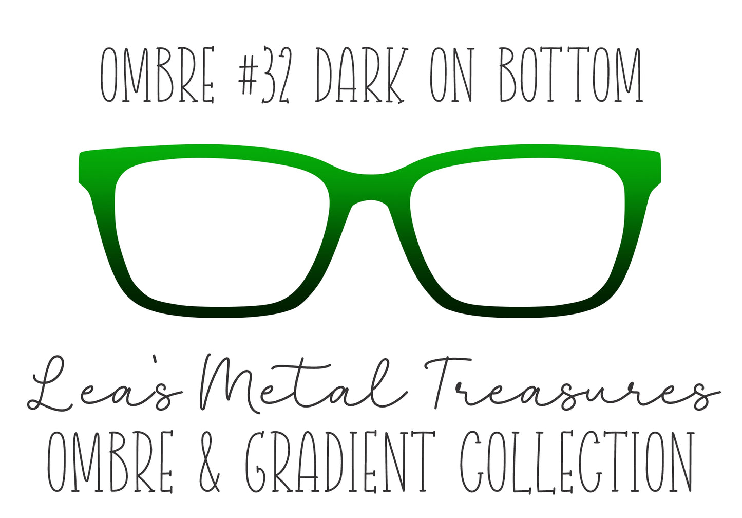 OMBRE 32 DARK ON BOTTOM Eyewear Toppers COMES WITH MAGNETS