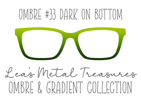 OMBRE 33 DARK ON BOTTOM Eyewear Toppers COMES WITH MAGNETS