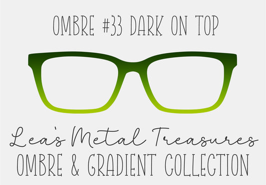 OMBRE 33 DARK ON TOP Eyewear Toppers COMES WITH MAGNETS