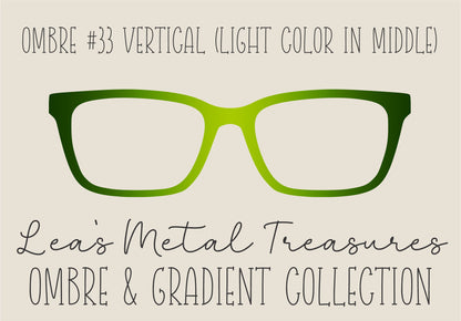Ombre 33 Vertical (Light color in the middle) TOPPER COMES WITH MAGNETS