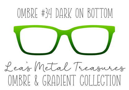 OMBRE 34 DARK ON BOTTOM Eyewear Toppers COMES WITH MAGNETS
