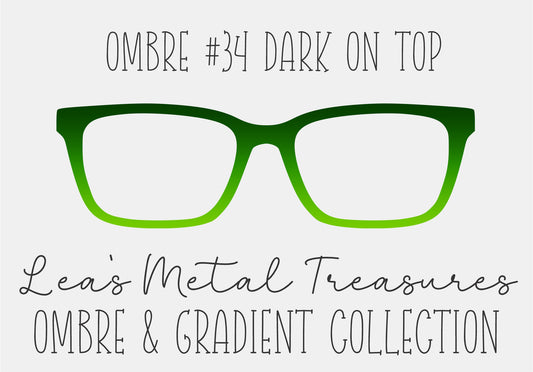 OMBRE 34 DARK ON TOP Eyewear Toppers COMES WITH MAGNETS