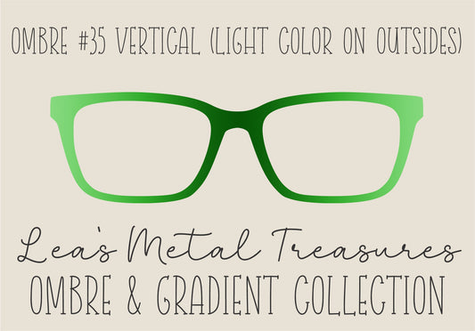 OMBRE 35 VERTICAL LIGHT COLOR ON OUTSIDES Eyewear Toppers COMES WITH MAGNETS