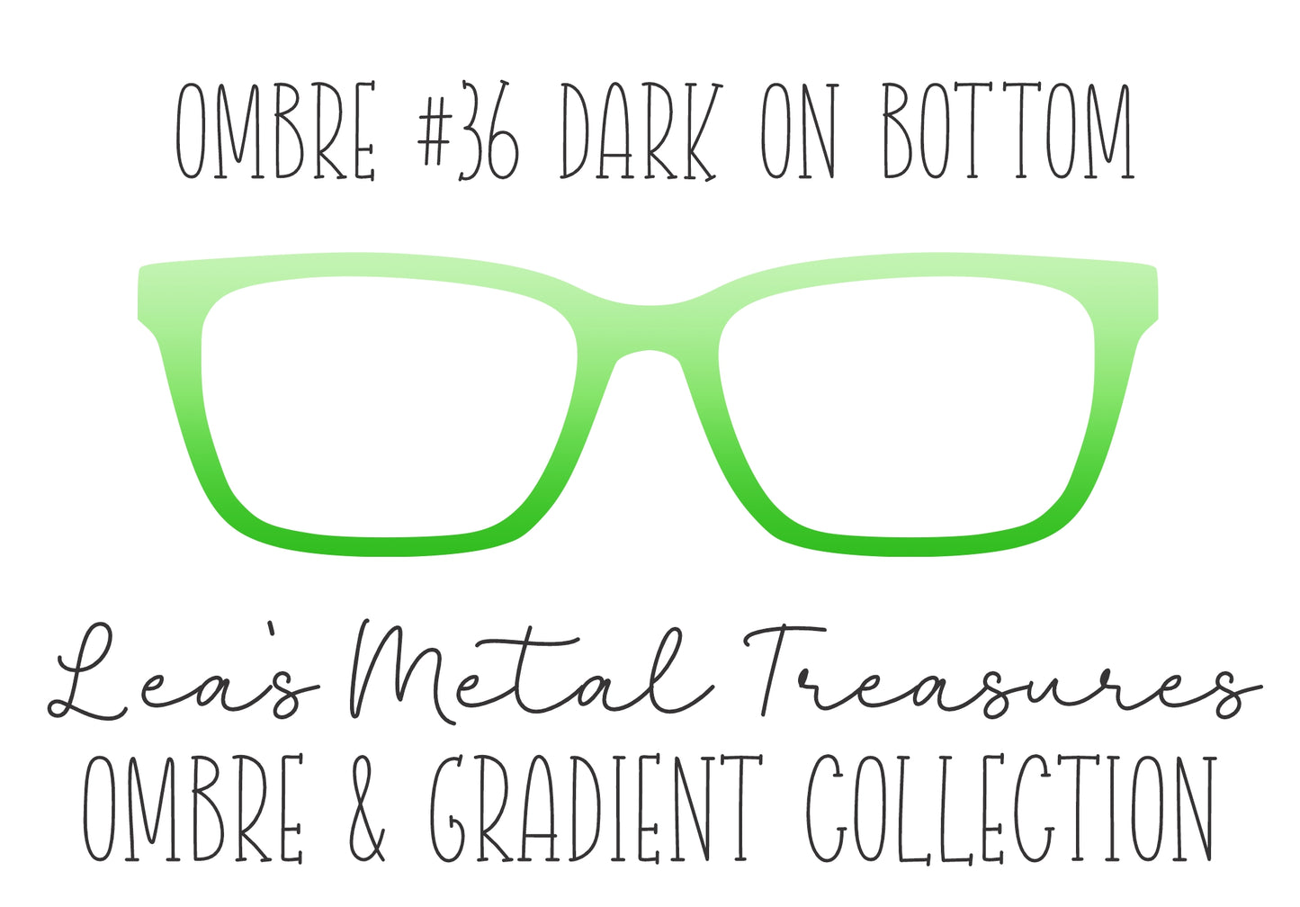 OMBRE 36 DARK ON BOTTOM Eyewear Toppers COMES WITH MAGNETS