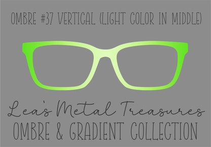 Ombre 37 Vertical (Light color in the middle) TOPPER COMES WITH MAGNETS
