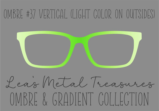 OMBRE 37 VERTICAL LIGHT COLOR ON OUTSIDES Eyewear Toppers COMES WITH MAGNETS