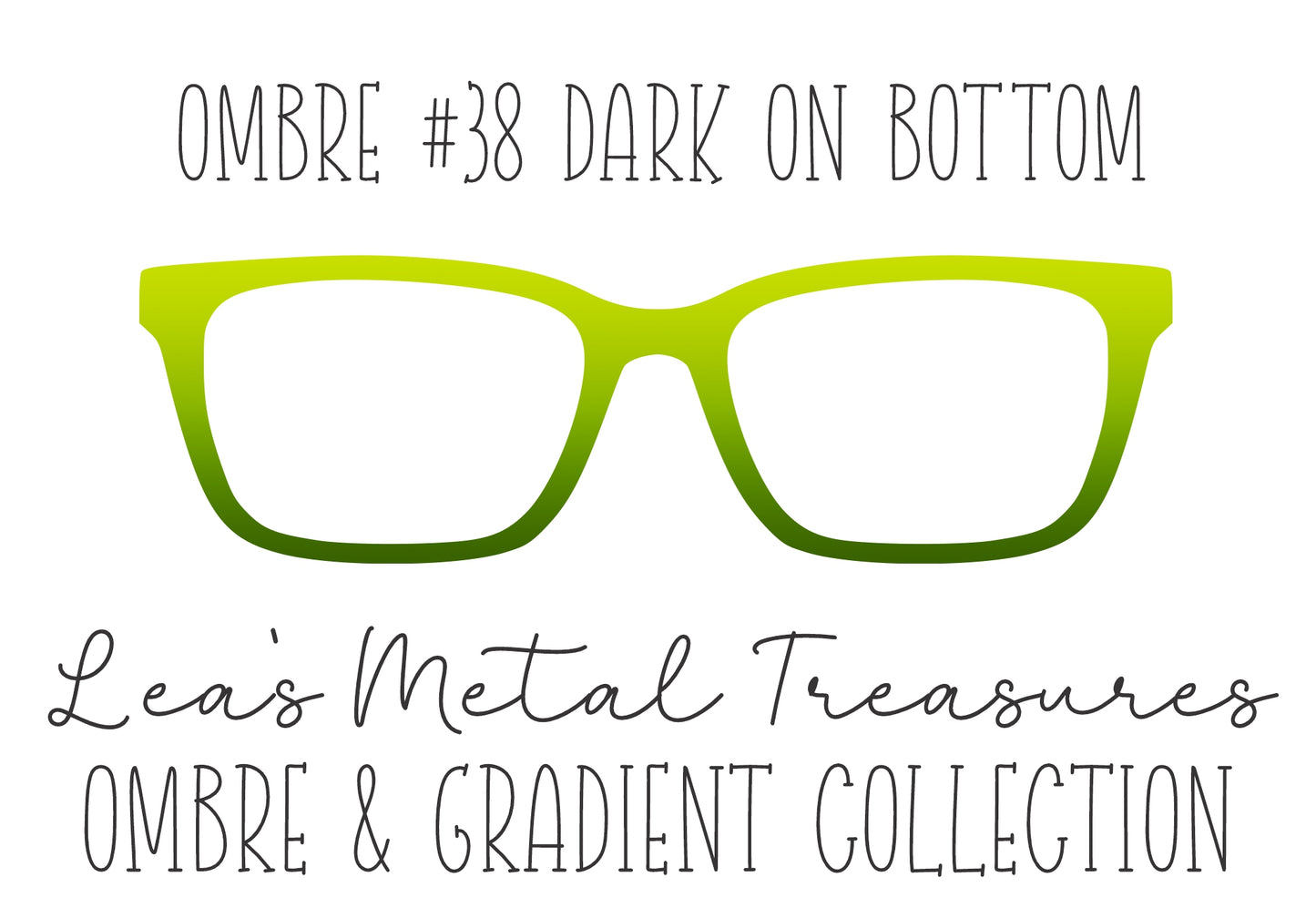 OMBRE 38 DARK ON BOTTOM Eyewear Toppers COMES WITH MAGNETS