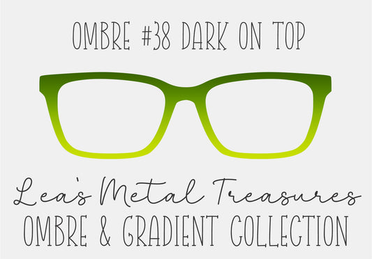 OMBRE 38 DARK ON TOP Eyewear Toppers COMES WITH MAGNETS