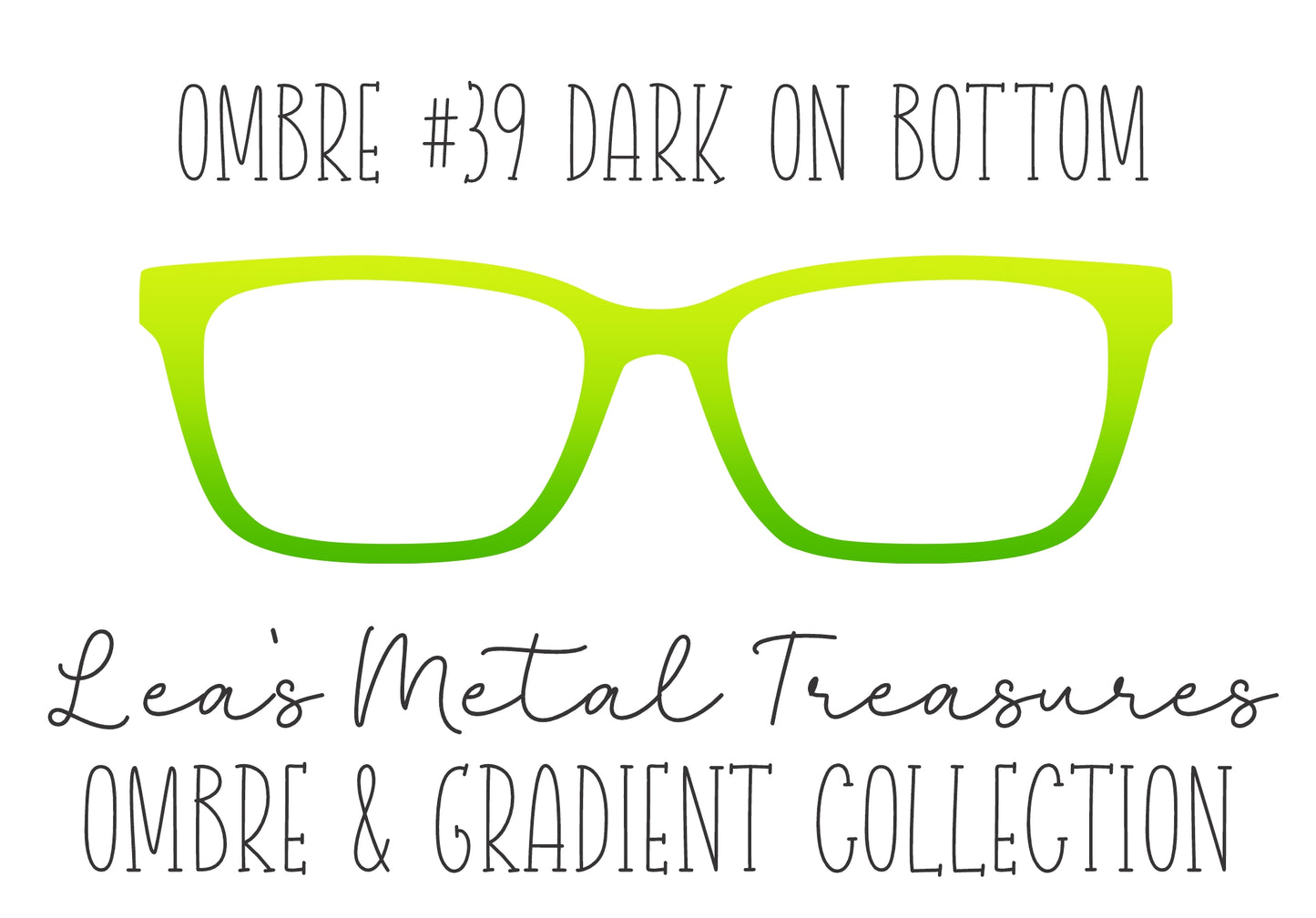 OMBRE 39 DARK ON BOTTOM Eyewear Toppers COMES WITH MAGNETS