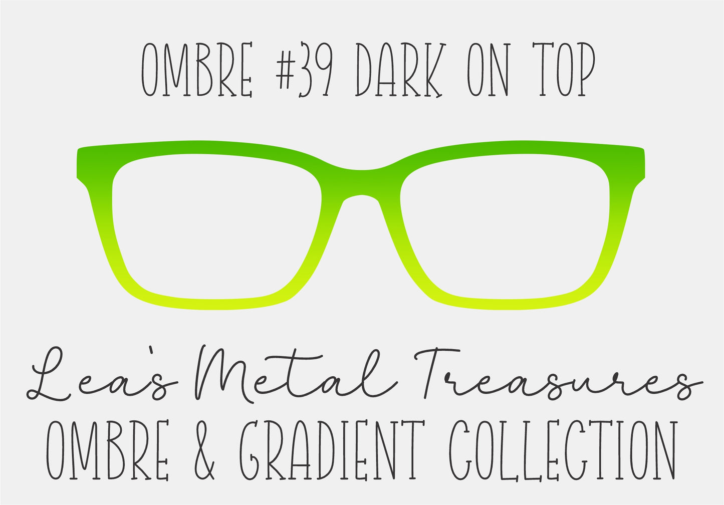 OMBRE 39 DARK ON TOP Eyewear Toppers COMES WITH MAGNETS