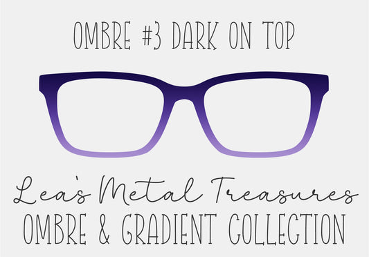 OMBRE 3 DARK ON TOP Eyewear Toppers COMES WITH MAGNETS