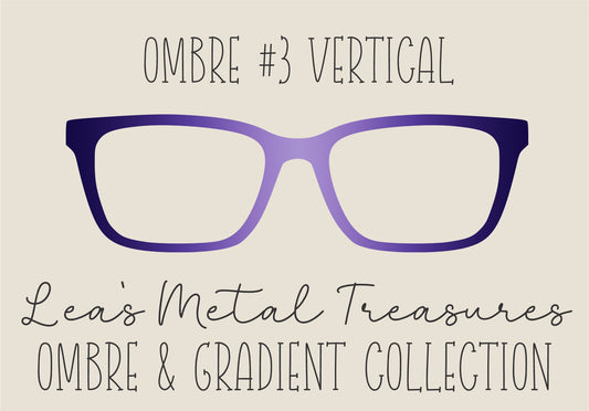 OMBRE 3 VERTICAL Eyewear Toppers COMES WITH MAGNETS