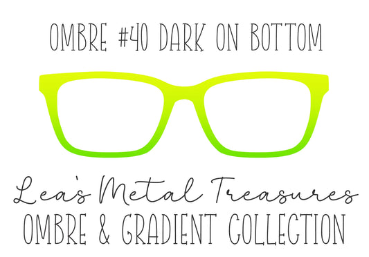 OMBRE 40 DARK ON BOTTOM Eyewear Toppers COMES WITH MAGNETS