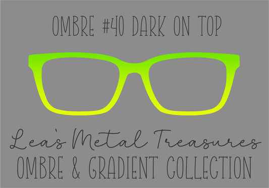 OMBRE 40 DARK ON TOP Eyewear Toppers COMES WITH MAGNETS