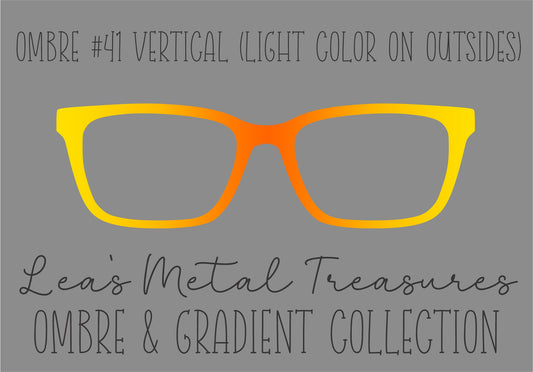 OMBRE 41 VERTICAL LIGHT COLOR ON OUTSIDES Eyewear Toppers COMES WITH MAGNETS